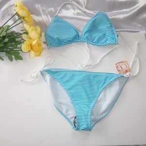 2pcs stripe swimwear