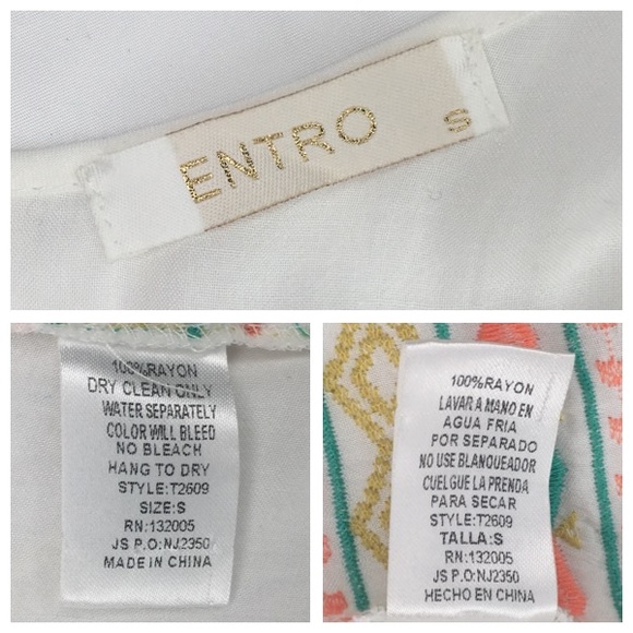 🔻2 for $10 🔻• Entro • embroidered tassel tank - Picture 7 of 7