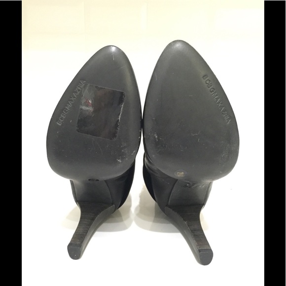 🆕BCBG Max Azria Black Leather Ankle Booties - 7.5 - Picture 4 of 5