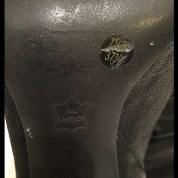 🆕BCBG Max Azria Black Leather Ankle Booties - 7.5 - Picture 5 of 5