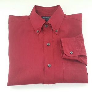 BROOKS Brothers Irish Linen Mens Shirt