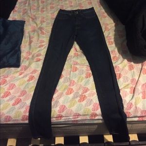 Classic blue high waisted jeans