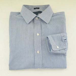 Tommy Hilfiger Slim Fit Dress Blue White Shirt