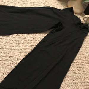 Black wide leg pants