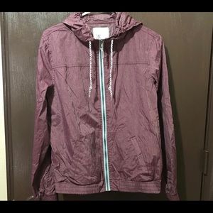 Maroon zine zip up large