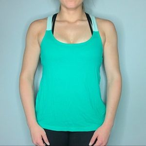 Blue and green Forever 21 tank