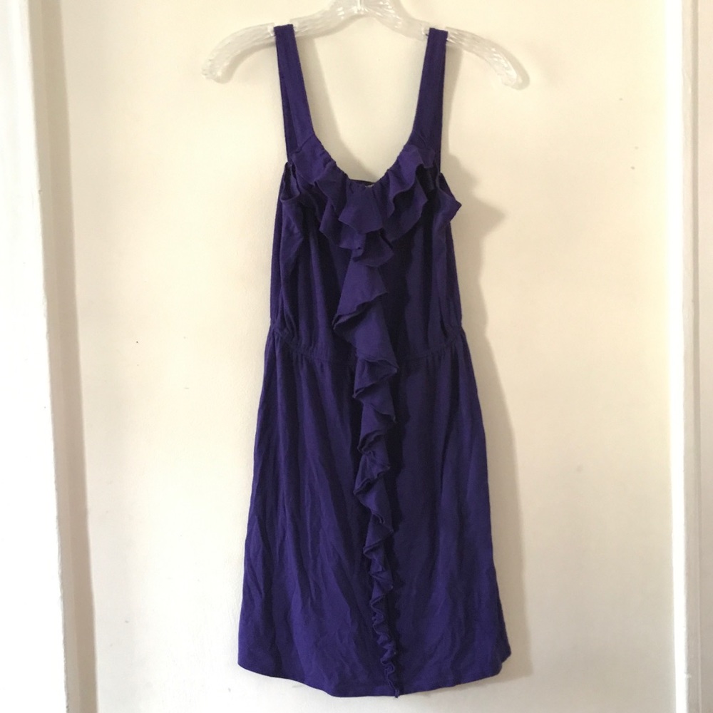 Express Purple Ruffle Dress