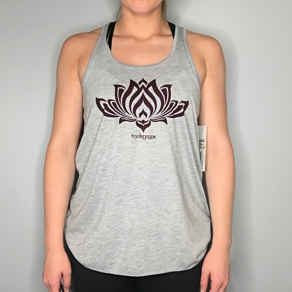 Lotus Tribal Flowy Razorback Tank
