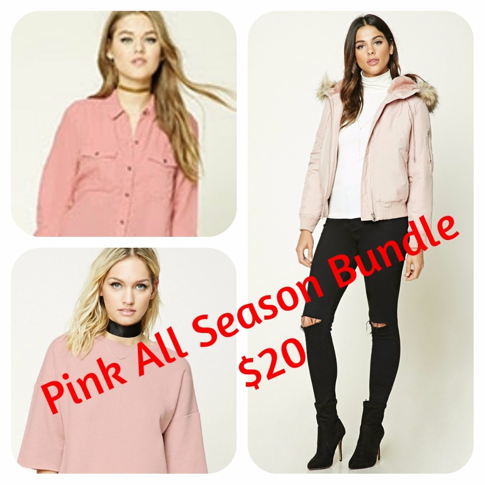 2HR SALE Pink All Season Bundle $20 Size L