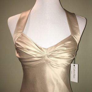 Calvin Klein | Dresses | Nwt Calvin Klein Champagne Classic Dress Gown |  Poshmark