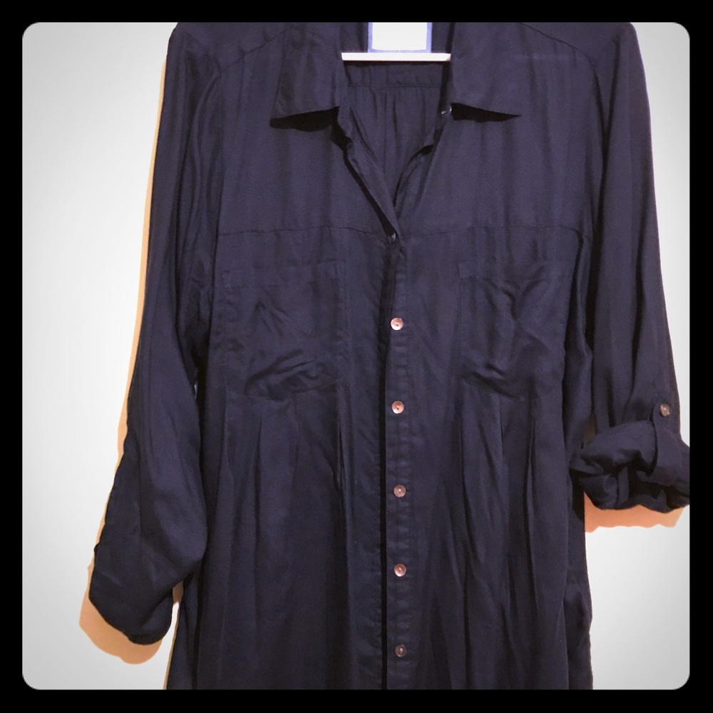 Dark Blue, long sleeve top