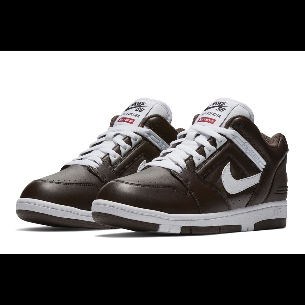 Supreme x nike SB Air Force 2 Brown Size 9.5/ 8