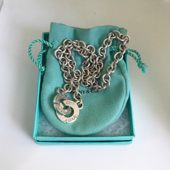 🌹SOLD🌹Auth. Tiffany & Co. 1837 Clasp Necklace - Picture 1 of 5