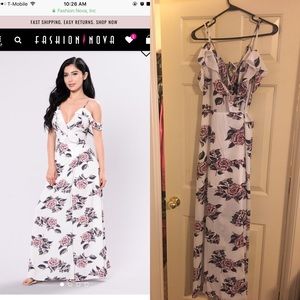 Fashion nova floral maxi dress