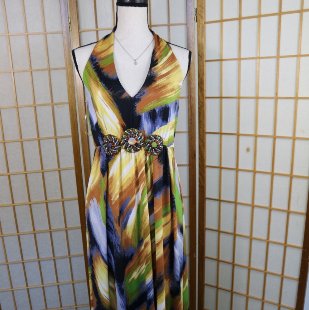 Beach Vibes Boho Chic Maxi Ankle Length Dress