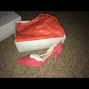 Coral Suede 8.5 Sole Society pumps