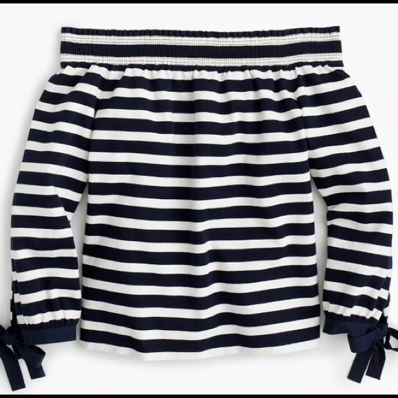 J Crew long-sleeve off-the-shoulder top NWT - Picture 4 of 5