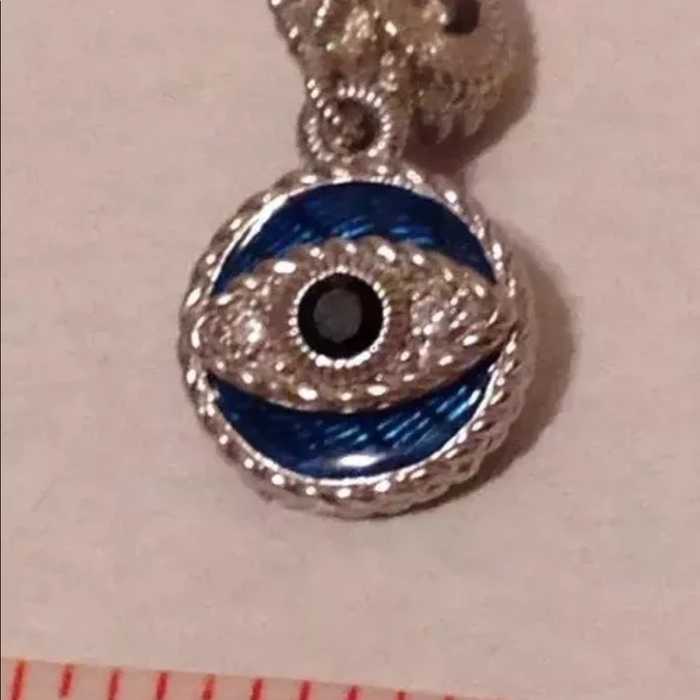 SOLD🐳🦀🐬🦖Judith Ripka evil eye 👁 charm - Picture 2 of 8