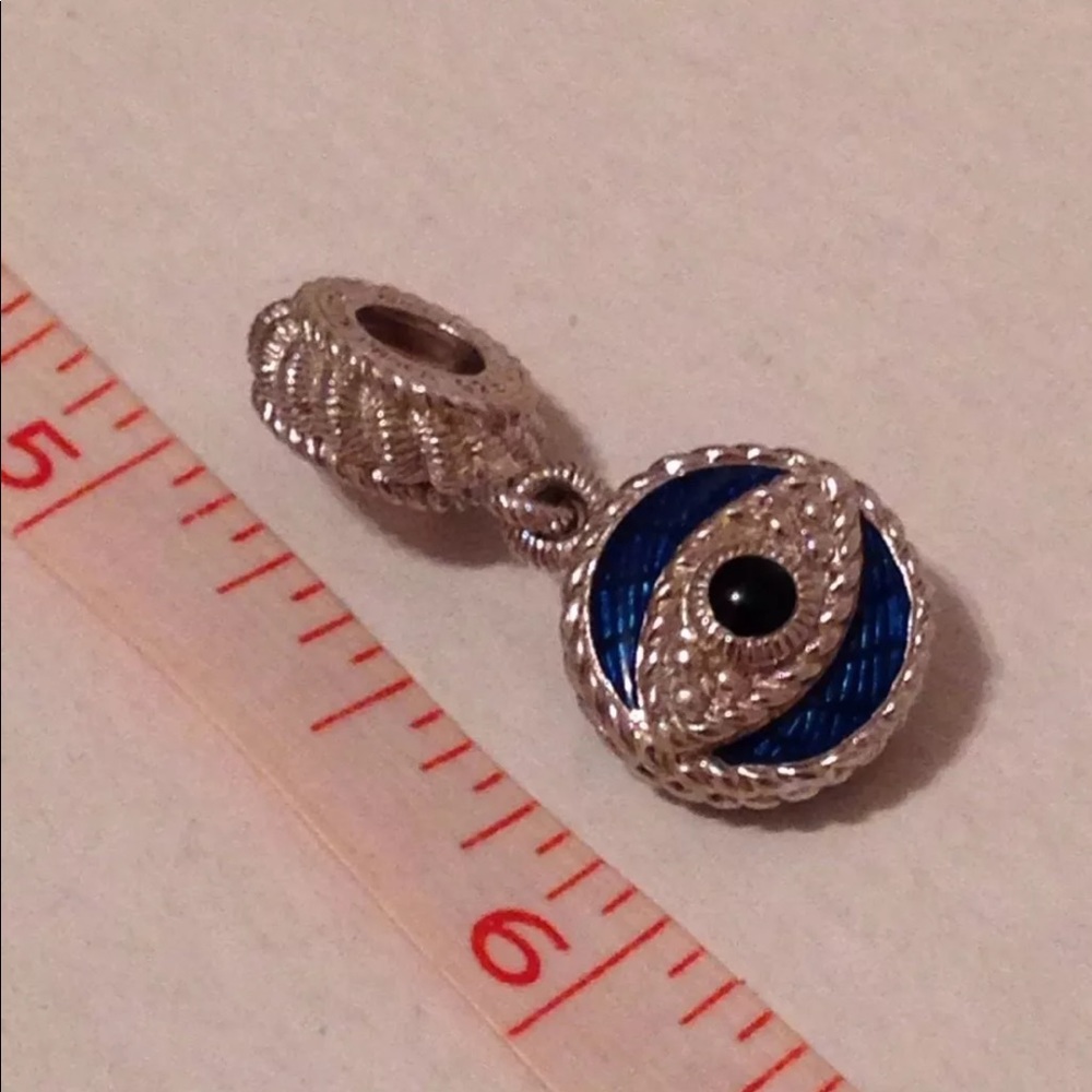 SOLD🐳🦀🐬🦖Judith Ripka evil eye 👁 charm - Picture 4 of 8