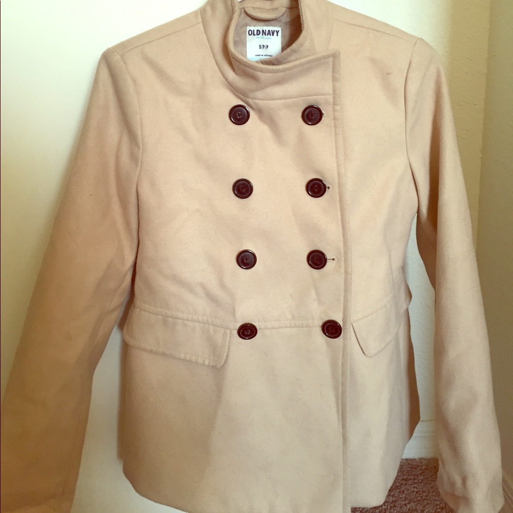 Beige peacoat
