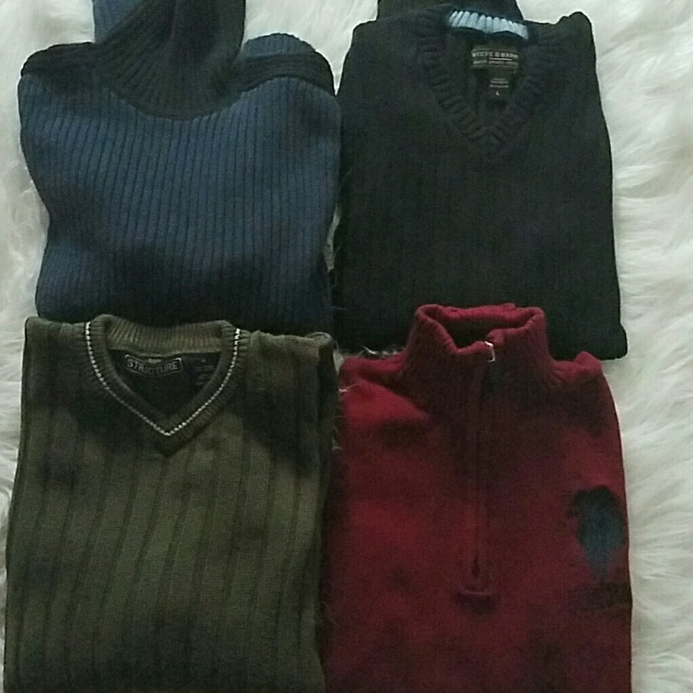 Mens sz large sweaters name brand