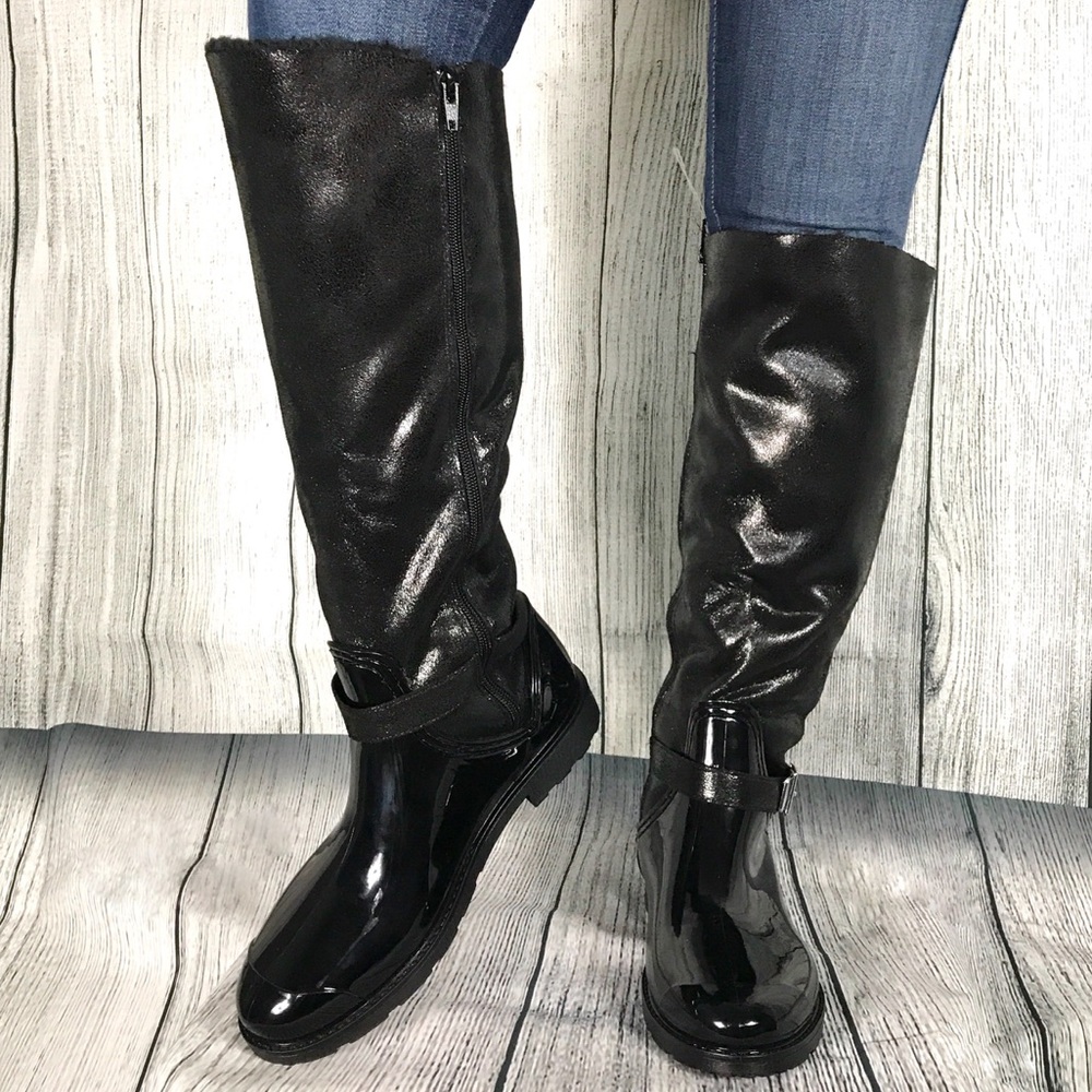 Fur Lined Knee High Boots - Picture 2 of 8