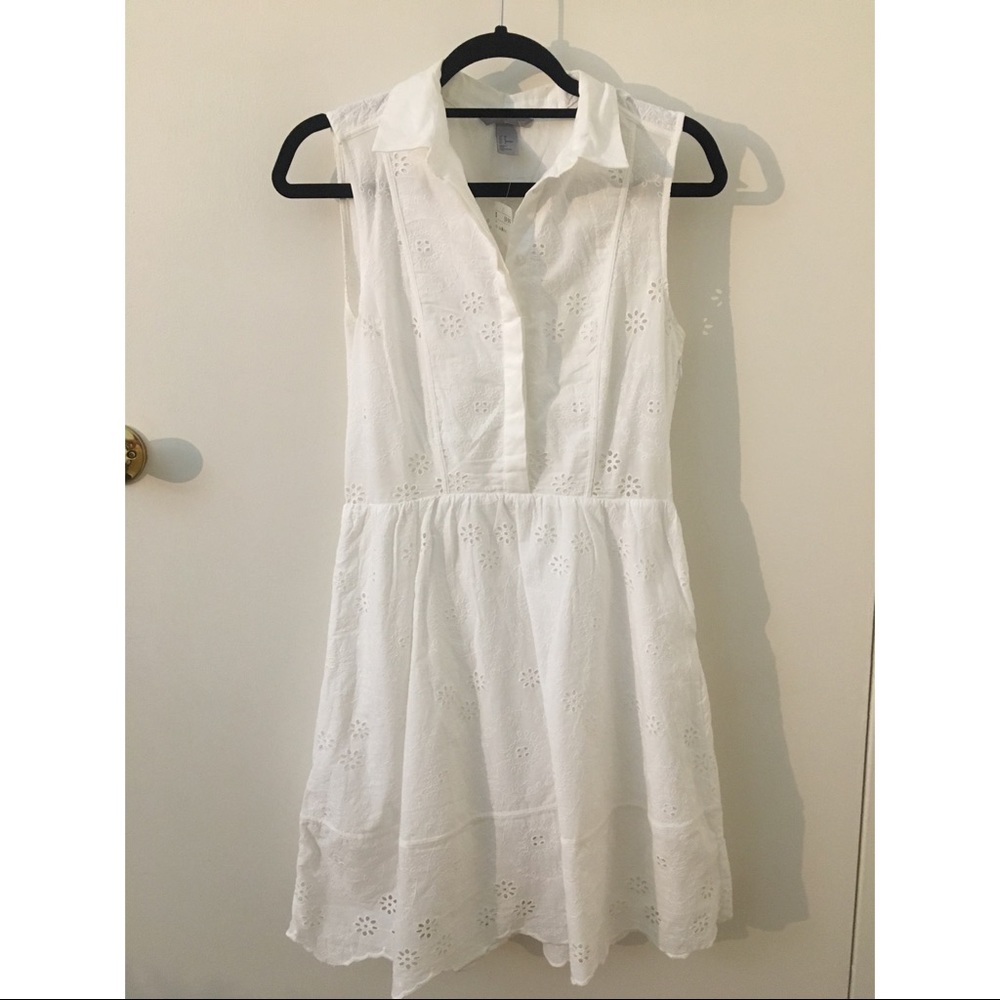 H&M White dress up dress