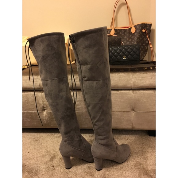 Gray Over The Knee Boots! 7.5 - Picture 5 of 8