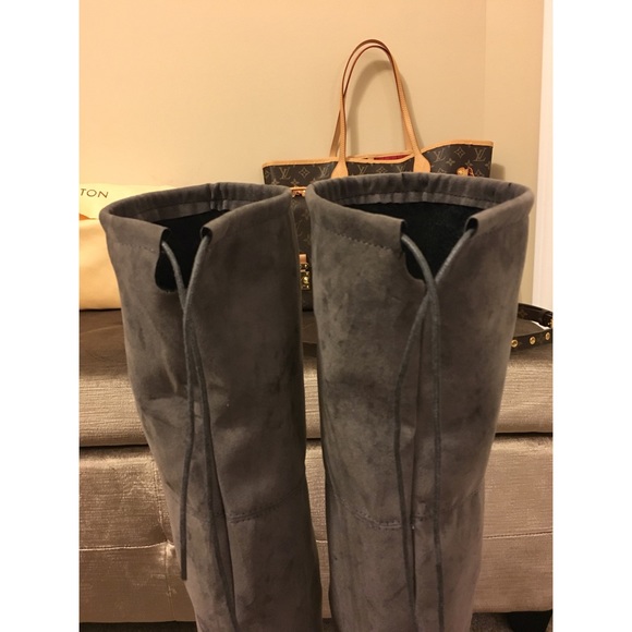 Gray Over The Knee Boots! 7.5 - Picture 7 of 8