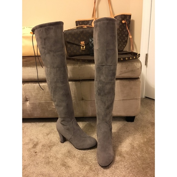Gray Over The Knee Boots! 7.5 - Picture 8 of 8