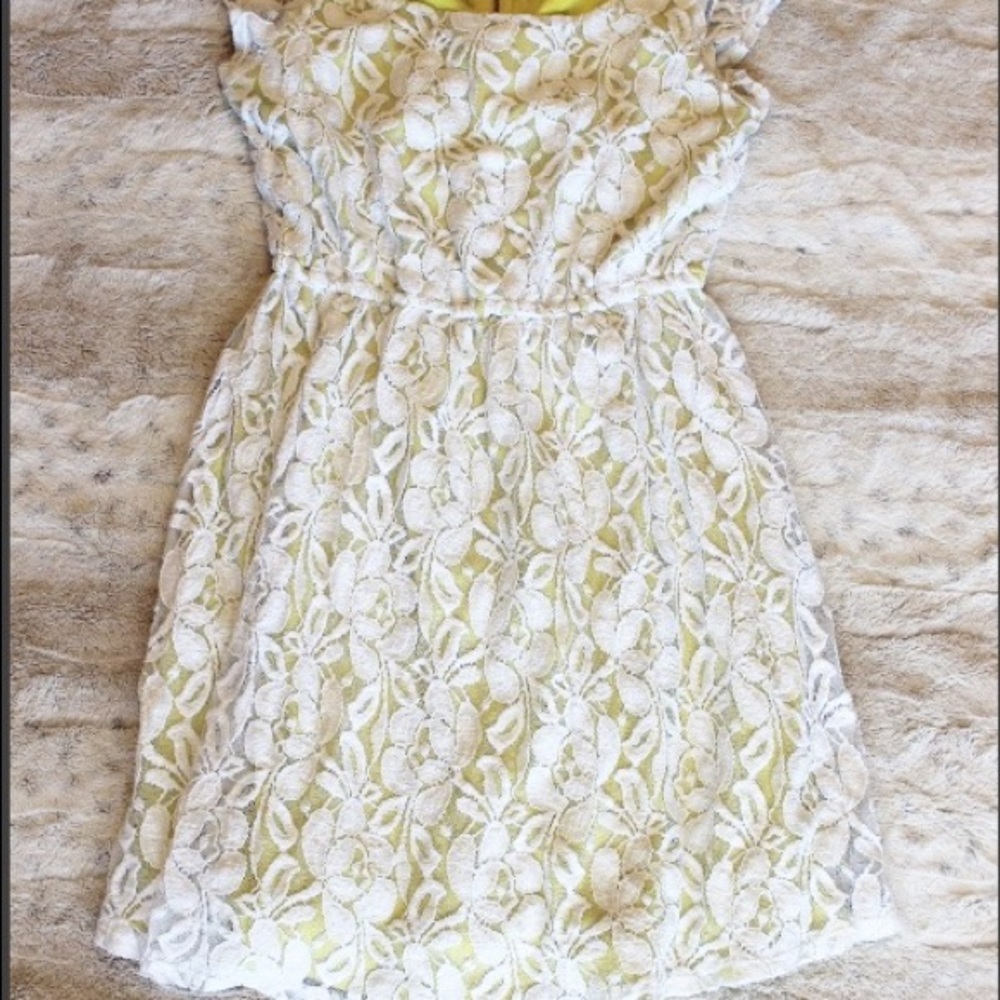 Xhilaration white and hello lace dress