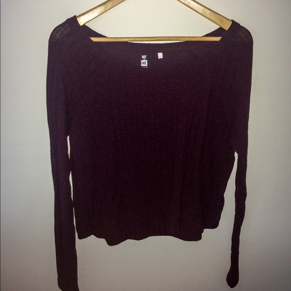 Me to We Red/Purple Sweater