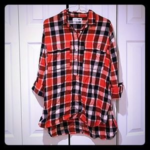 Old navy boyfriend flannel shirt