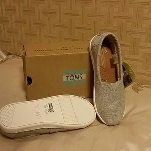 Tom's - Classic - LT Grey Herringbone / shearling