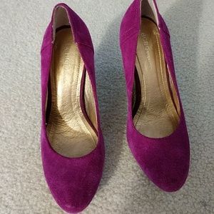 Purple Suede BCBG Heels