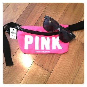 PINK fanny pack with cute shades