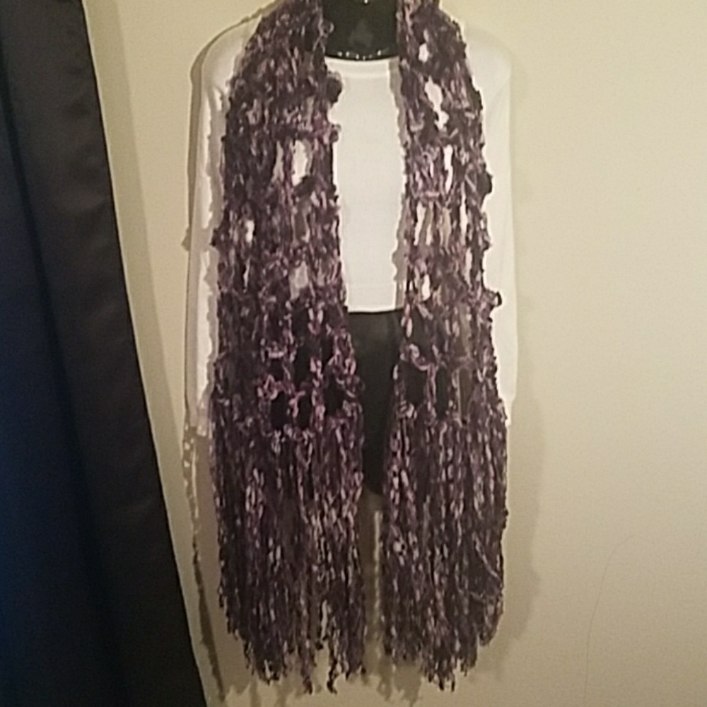 Crochet Scarf - Shades of Purple