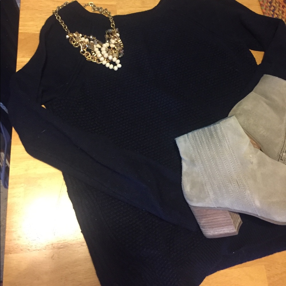 LOFT navy sweater