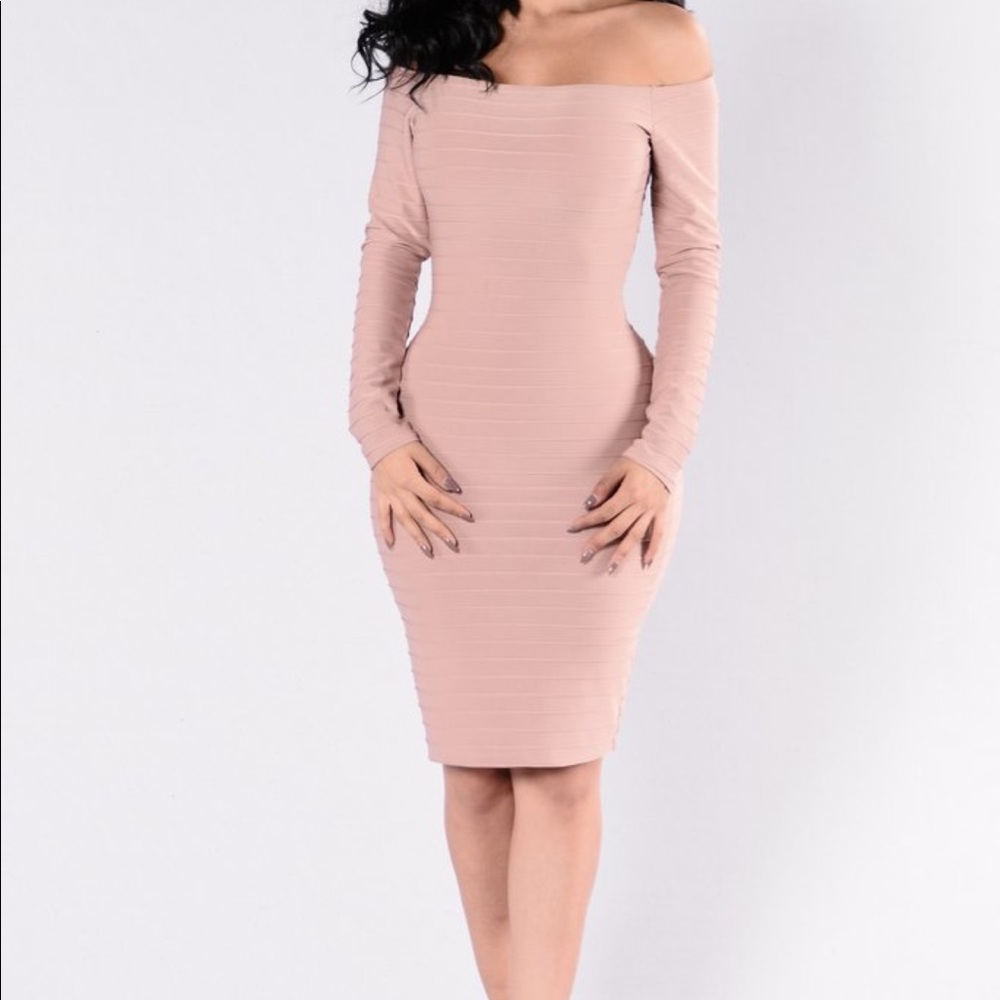Fashionnova Light pink dress