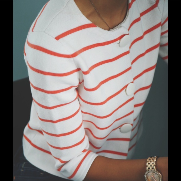 SOLD J.Crew Striped Button Up - Picture 4 of 6