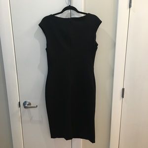 Zara Black Boatneck Sheath Dress L