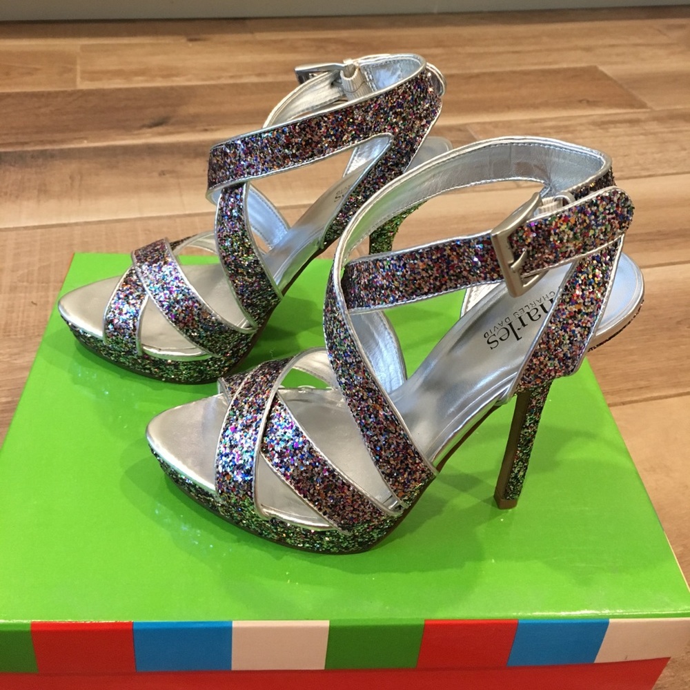 Glitter high heels