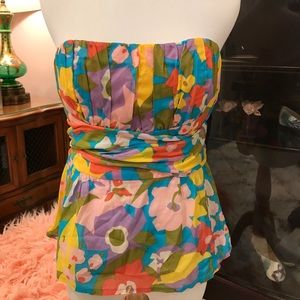 Nanette Lepore Vintage Corset Style Top