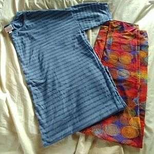 LuLaRoe TC Leggings and Small Irma Outfit