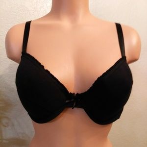 Panties Plus Inc. Black Full Size Bra Size: 38D