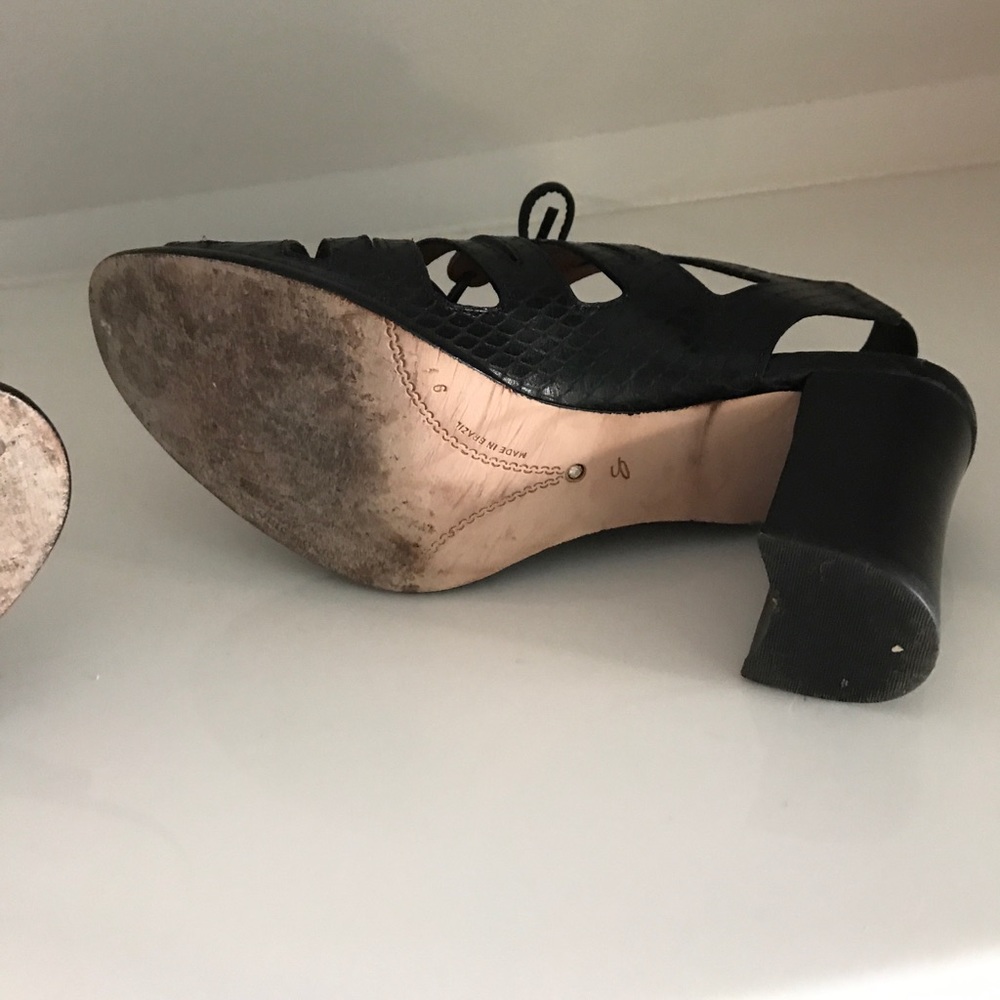 Corso Como Dutch leather embossed sandals - Picture 6 of 8