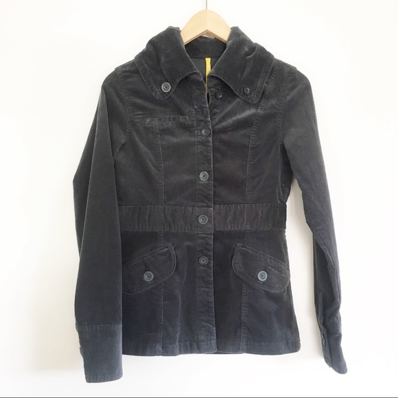 Lole Jackets & Blazers - Lole Grey Corduroy Jacket w/ Convertable Collar