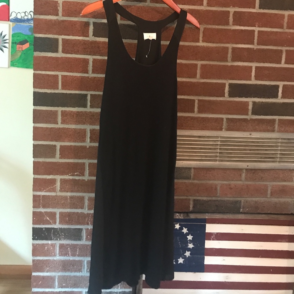 Lou and Grey racerback ribbed/mixed tape dress