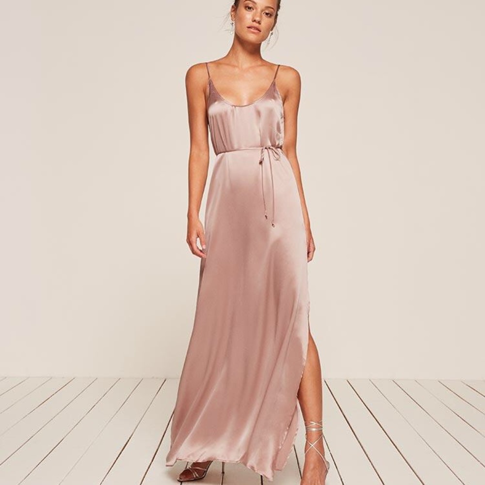 Reformation Iris Dress in Blush