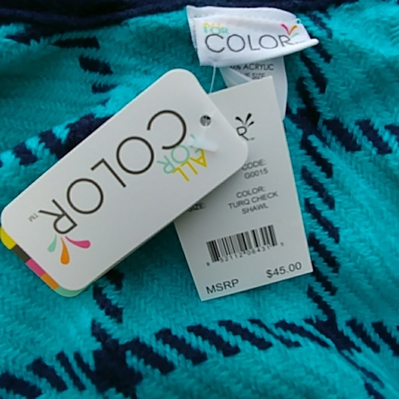 Blue plaid jacket, cape, wrap yourself in warmth - Picture 5 of 6